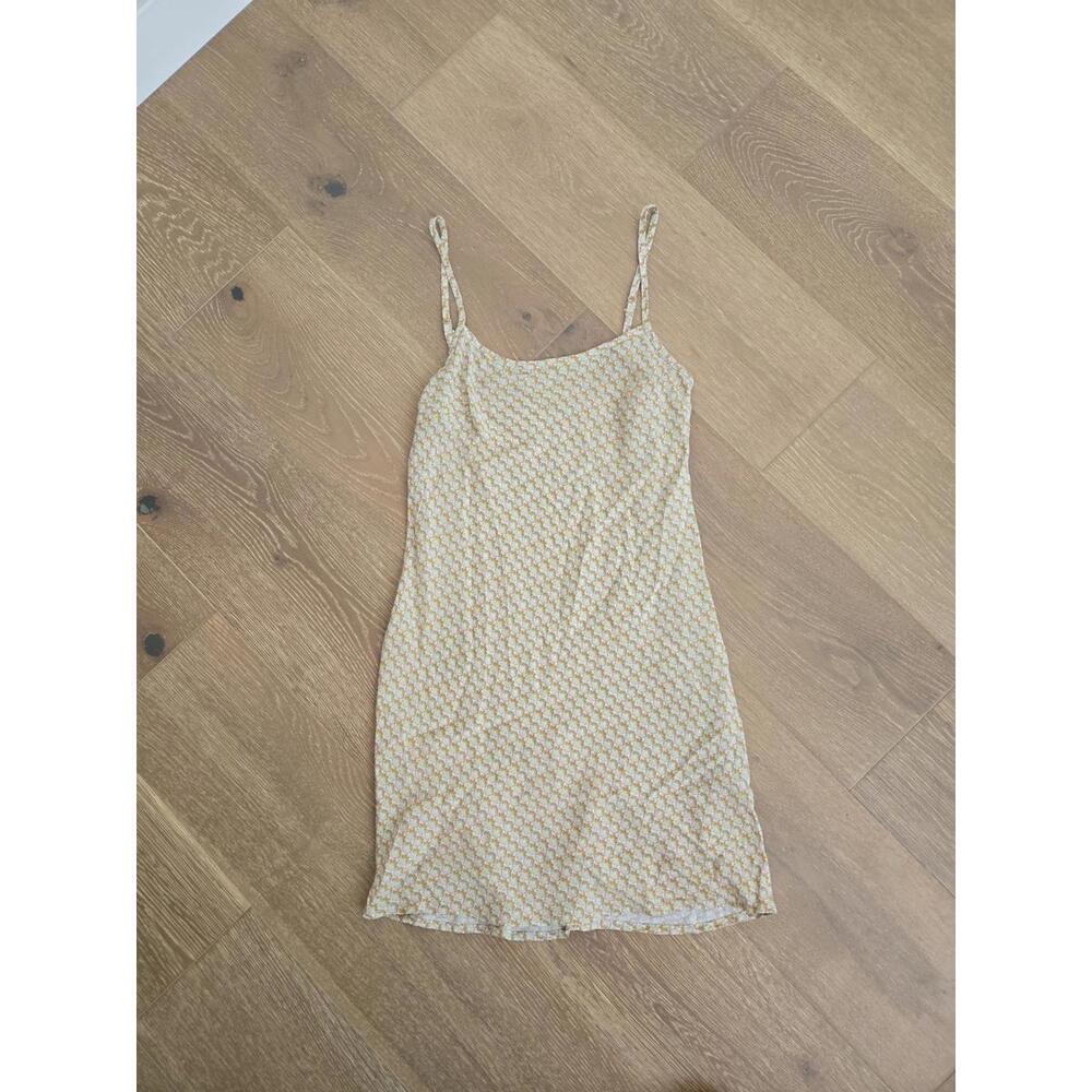 Patterned Spaghetti Mini Dress